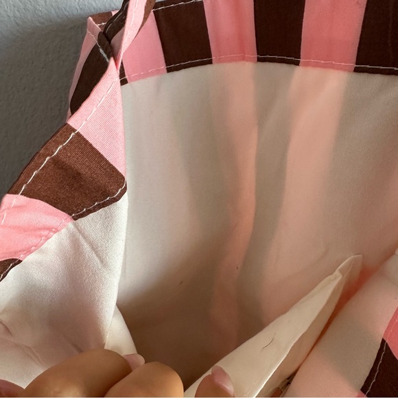 NWT Princess Polly Lelande Striped Tote Bag Pink / Brown - Picture 7 of 9